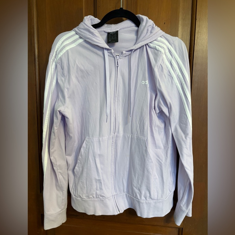 Adidas threestripe Hoodie - size L